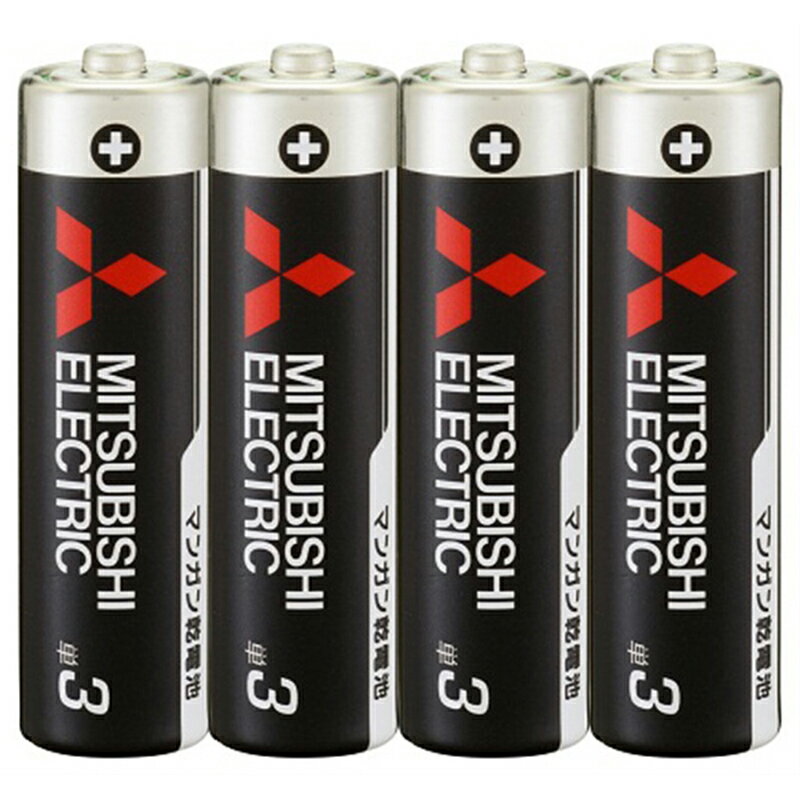 MITSUBISHI 三菱電機 マンガン乾電池 単3形 4本入 R6PUD/4S