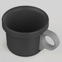 オブジェクト(ovject) フックマグ 240ml ブラックグレー O-EFMS-BKGY