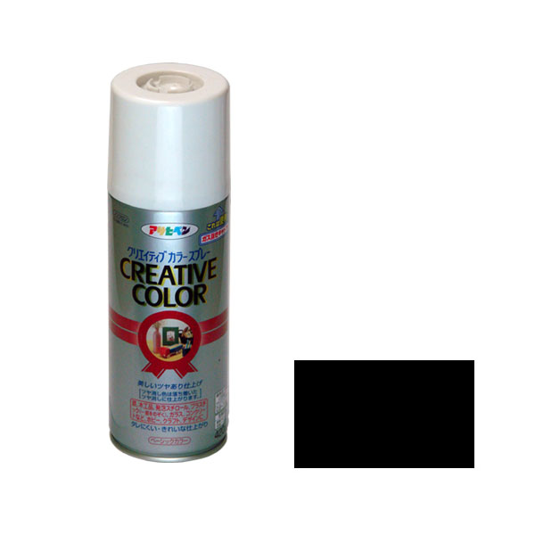 アサヒペン AP クリエイティブカラースプレー 420ML 89(グロスブラック)
