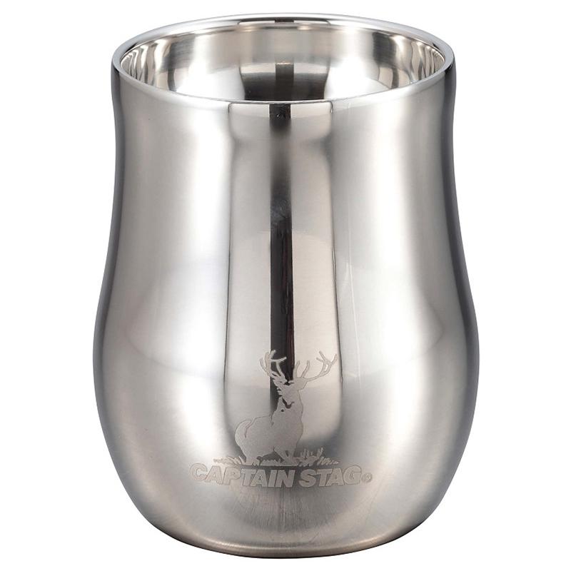 キャプテンスタッグ(CAPTAIN STAG) 【2個セット】「香る」真空二重タンブラー240 240ml シルバーミラー..