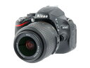【あす楽】【中古】《良品》【6ヶ月保証】Nikon D5100 + AF-S DX NIKKOR 18-55mm F3.5-5.6 G VR 1620万画素 デジタル一眼レフカメラ 標準ズームレンズ 小型 軽量 スナップ Fマウント