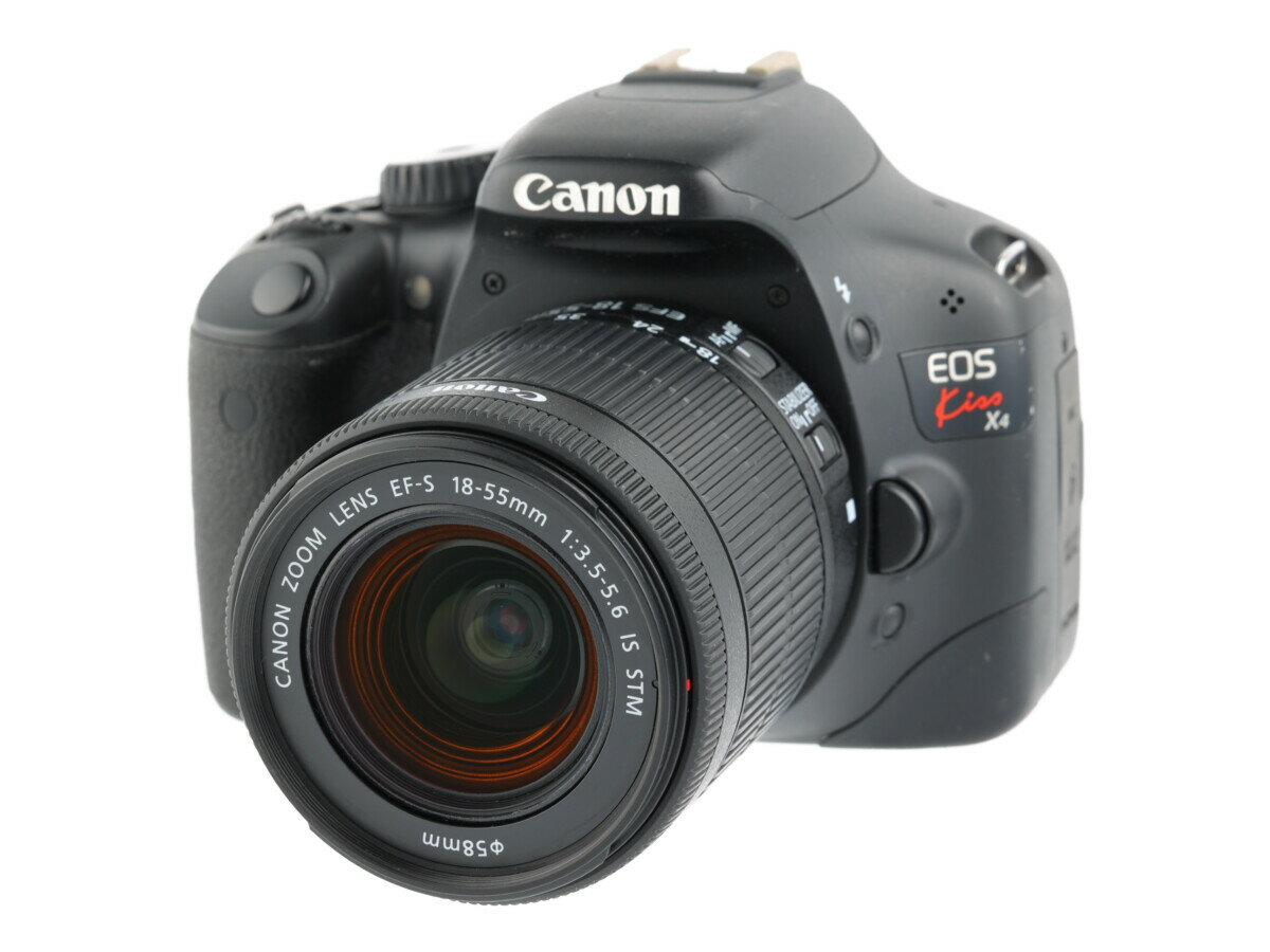 【あす楽】【中古】《良品》【6ヶ月保証】Canon EOS Kiss X4 + EF-S 18-55mm F3.5-5.6 IS STM 1800万画素 APS-C デジタル一眼レフカメラ 入門機 エントリー機 小型 軽量 運動会 発表会