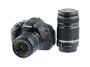 【あす楽】【中古】《良品》【6ヶ月保証】Canon EOS Kiss X5 + EF-S 18-55mm F3.5-5.6 IS EF-S55-250mm F4-5.6IS 1800万画素 APS-C バリアングル液晶 デジタル一眼レフカメラ 入門機 小型 軽量 運動会 発表会 スナップ 標準 望遠 ズームレンズ