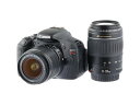 【あす楽】【中古】《良品》【6ヶ月保証】Canon EOS Kiss X5 EF-S 18-55mm F3.5-5.6 IS II EF55-200mm F4.5-5.6II USM1800万画素 APS-C バリアングル液晶 デジタル一眼レフカメラ 入門機 小型 軽量 運動会 発表会 スナップ 標準 望遠 ズームレンズ