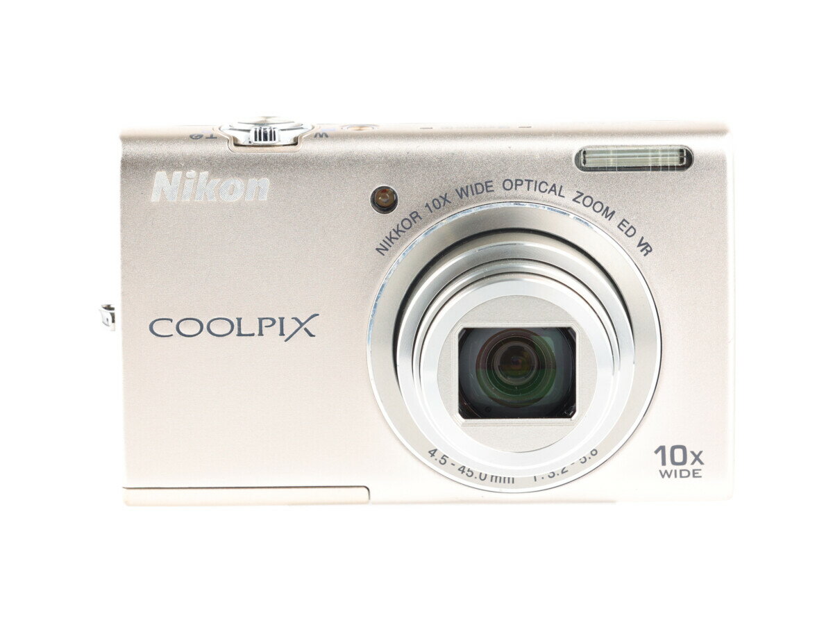 【あす楽】【中古】《良品》【6ヶ月保証】Nikon COOLPIX S6200 シルバー CCDセンサー 1600万画素 光学10倍ズーム 小型 軽量 旅行 コンパクトデジタルカメラ
