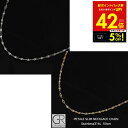 【クーポンで5%OFF!!〜7/31 23:59】メンズネックレスチェーン メンズネックレス ステンレス ネックレス チェーン メンズ ペタル 50cm シンプ...