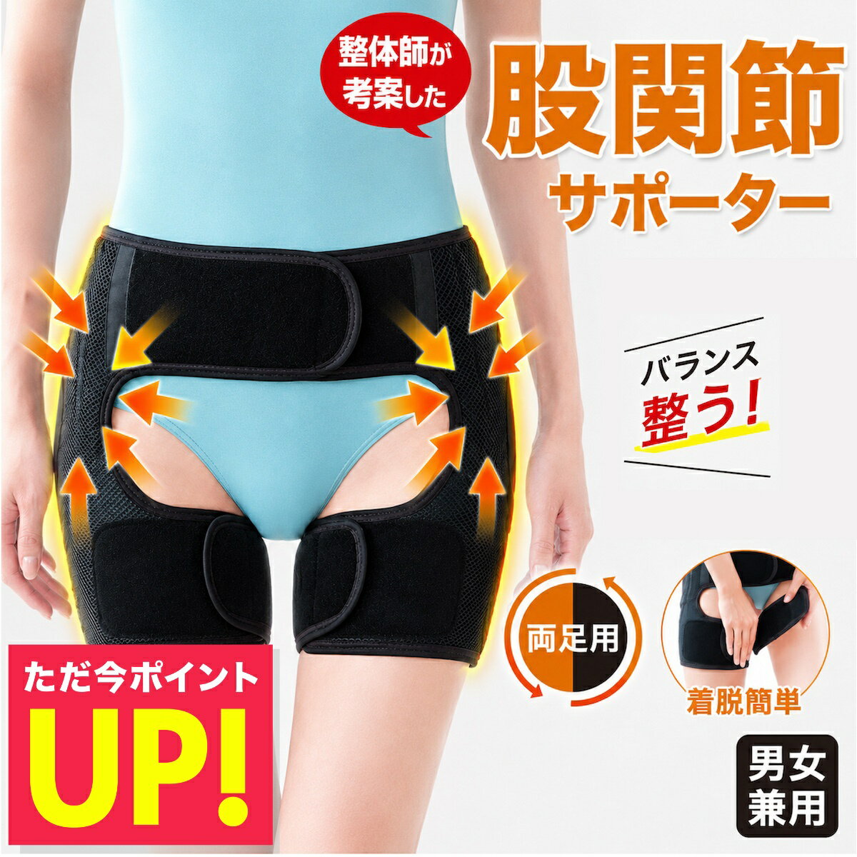 股関節 痛み 腰痛 サポーター ベルト コルセット 男女兼用 デラックス股関節ベルト かるかる滑節 両足用 股関節サポーター 股関節ベルト 歩行補助 整体 骨盤補正 骨盤 矯正 送料無料 p20