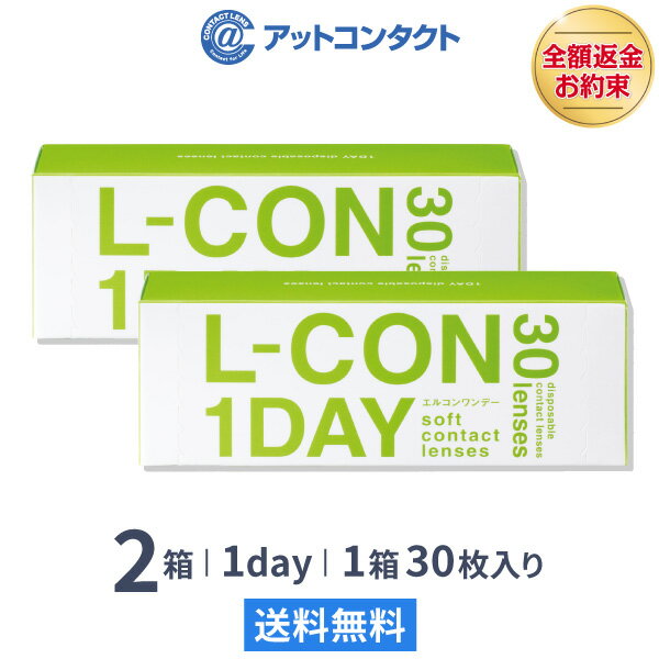 【送料無料】エルコンワンデー 2箱セット 30枚入 1日使い捨て ( シンシア エルコン LCON L-CON 1DAY クリアレンズ 1dayタイプ )のサムネイル