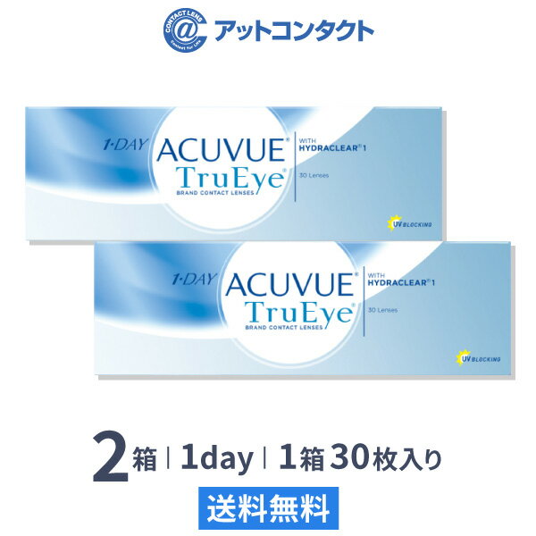 【送料無料】ワンデーアキュビュートゥルーアイ 1日使い捨て 30枚入り 2箱セットの商品画像