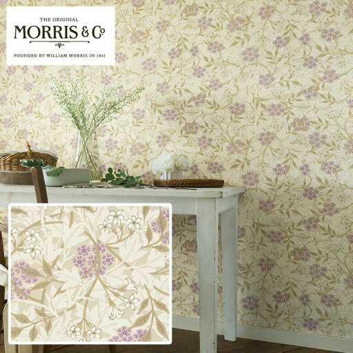 【William Morris ウィリアムモリス 壁紙】Jasmine ジャスミン LIS-42019 のりなし 巾52cm×10m巻き 本売り イギリス製 リリカラ 植物柄 旧品番 LWT-4596 【William Morris ウィリアムモリス 壁紙】Jasmine ジャスミン LIS-42019 のりなし 巾52cm×10m巻き 本売り イギリス製 リリカラ 植物柄 旧品番 LWT-4596