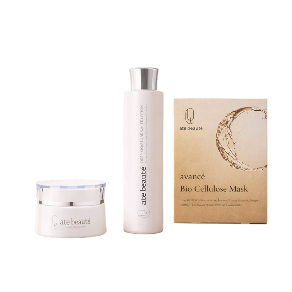 【3/22 21:00〜3/28 23:59】10%OFFSET！ate beaute BCマスクSPECIALSET！BCマスク1箱＋美容クリーム＋ホワイトローションのお値打ち3点セット！
