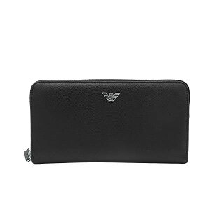 エンポリオアルマーニ EMPORIO ARMANI 財布 長財布 ラウンド長財布 メンズ ブランド ブラック 黒 Y4R255