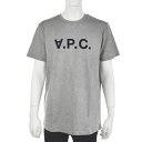 アーペーセー A.P.C. Tシャツ カットソー トップス 半袖 クルーネック Mサイズ メンズ ブランド ライトグレー H26943