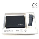 カルバンクライン 名刺入れ（メンズ） カルバンクライン CALVIN KLEIN CK ギフトセット 名刺入れ メンズ カードケース カード入れ 名刺ケース 名刺 カード キーリング ビジネス 海外正規品 プレゼント ギフト 誕生日 クリスマス 贈り物 父の日 ブランド ブラック 31ck330015-bk