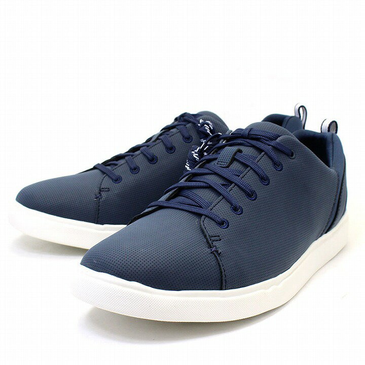 クラークス Clarks スニーカー 紳士靴 メンズ カジュアルシューズ クラウドステッパーズ Step Verve Lo ネイビー 紺色 メンズ ブランド カジュアル スポーツ ウォーキング 靴 紐靴 レースアップ 男性向け cl26133107