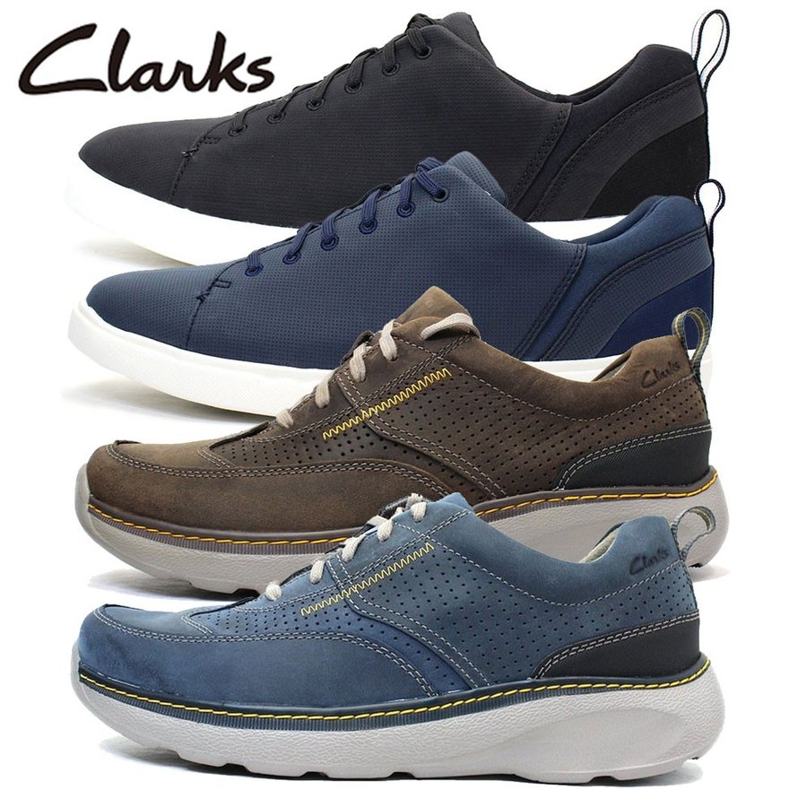 楽天エーチームグループ【楽天スーパーSALE10％OFF】クラークス Clarks スニーカー メンズ ブランド 紳士靴 カジュアルシューズ チャートン スポーツ ネイビー ブラック メンズ ブランド カジュアル スポーツ ウォーキング 靴 紐靴 レースアップ 男性向け clarks-sneakers