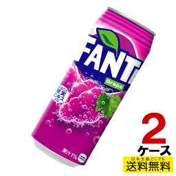 ファンタグレープ缶 500ml 24本入り×2ケース 合計48本 送料無料 コカ・コーラ社直送 コカコーラ cc4902102052344-2ca