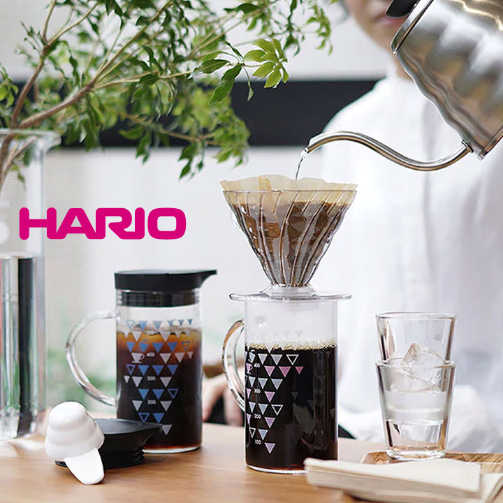 ハリオ HARIO V60ドリッパ－＆サーモカラーサーバーセット 計量スプーン付 1～4杯用 珈琲 コーヒードリッパー ドリップ コーヒー器具 コーヒーグッズ apihari-151369