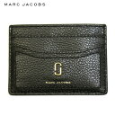 マーク ジェイコブス 名刺入れ レディース マークジェイコブス MARC JACOBS カードケース 名刺入れ レディース グレインレザー ザ ソフト ショット ダブルJ ロゴ ブラック 黒 m0015121-001