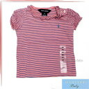 ラルフローレン ベビー服 女の子 ポロ ラルフローレン POLO RALPH LAUREN ベビー服 キッズ 子供服 女の子 Tシャツ 半そで 半袖 ボーダー カットソー ピンク ブランド アウトレット 370140110-065