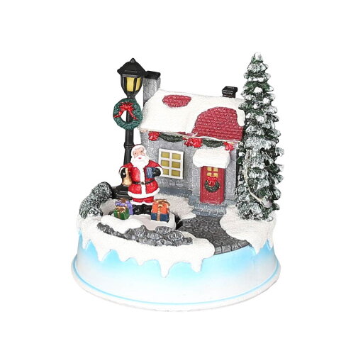 クリスマス オブジェ 置物 デコレーション ダルトン LED グロウ ヴィレッジ サンタ イズ カミング クリスマス オブジェ 置物 デコレーション ダルトン LED グロウ ヴィレッジ サンタ イズ カミング