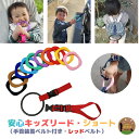 ハーネス 子供 つり革 4way キッズ リング レッドベルトセット リングが選べる 迷子防止 ベビーカー リュック 飛び出し防止 リストバンド かわいい おし...