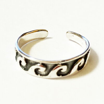 トゥリング シルバー925 ウェーブ【送料無料 メール便】波 トゥ リング トゥーリング 足指用 リング シルバー 925 SILVER925 アクセサリー ア...