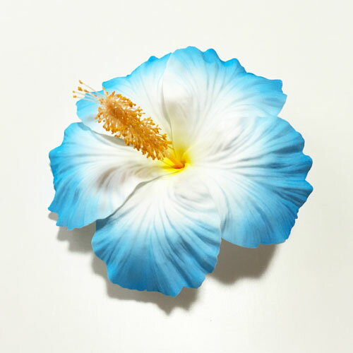 コサージュ（髪飾り） ハイビスカス へアー クリップ（L）〈ブルー〉ヘアーピン ハワイアン フラダンス アクセ コサージュ 髪飾り 造花