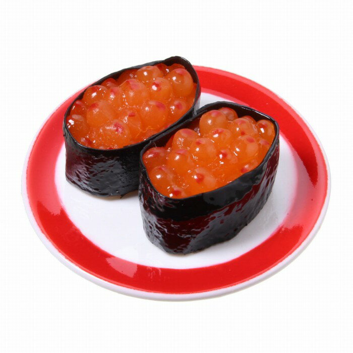 【メール便不可】食品サンプル屋さんのマグネット（回転寿司：いくら）食品サンプル ミニチュア 雑貨 食べ物 お寿司 イクラ 外国 土産 リアルのサムネイル