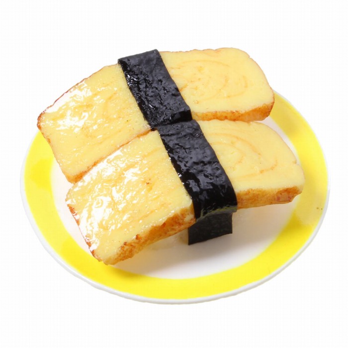食品サンプル屋さんのマグネット（回転寿司：玉子）食品サンプル ミニチュア 雑貨 食べ物 お寿司 タマゴ 外国 土産 リアルのサムネイル