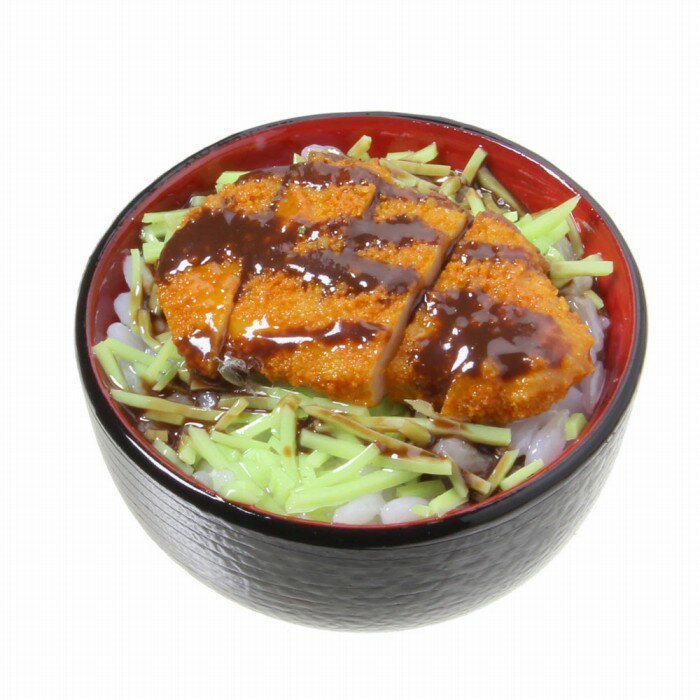 【メール便不可】食品サンプル屋さんのマグネット（味噌カツ丼）食品サンプル ミニチュア 雑貨 食べ物 かつ丼 外国 土産 リアル