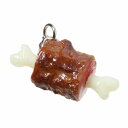 食品サンプル屋さんの3wayアクセサリー(骨付き肉)食品サンプル スマホ スマートフォン ガラケー iPhone Android 雑貨 食べ物 イヤホンジャック...