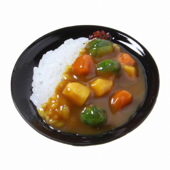 楽天アトリエクック 楽天市場店食品サンプル屋さんのマグネット（野菜カレー）食品サンプル ミニチュア 雑貨 食べ物 カレーライス ベジタブル 外国 土産 リアル