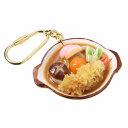 【メール便不可】食品サンプル屋さんのキーホルダー（味噌煮込みうどん）食品サンプル キーホルダー 雑貨 食べ物 フィギュア 海外 土産 プレゼント