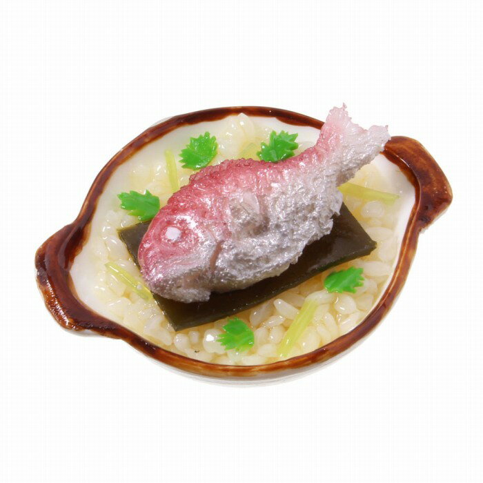 【メール便不可】食品サンプル屋さんのマグネット（鯛めし）食品サンプル ミニチュア 雑貨 食べ物 鯛飯 土産 リアル