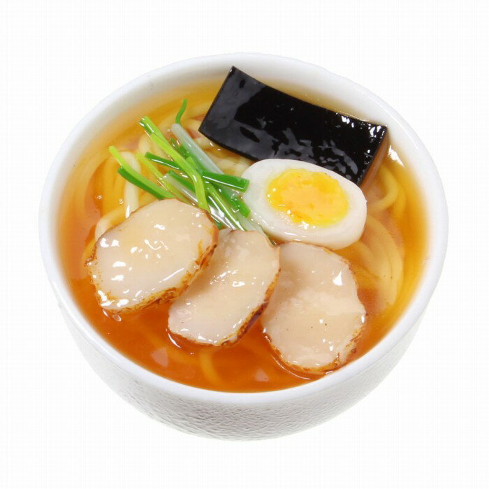 【メール便不可】食品サンプル屋さんのマグネット（醤油ラーメン）食品サンプル ミニチュア 雑貨 食べ物 中華 外国 土産 リアル