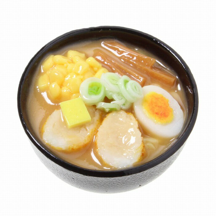 【メール便不可】食品サンプル屋さんのマグネット（味噌ラーメン）食品サンプル ミニチュア 雑貨 食べ物 中華 外国 土産 リアル