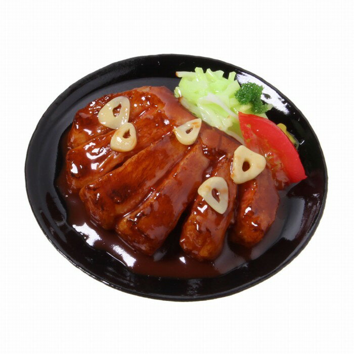 食品サンプル屋さんのマグネット（とんてき）食品サンプル ミニチュア 雑貨 食べ物 豚 外国 土産 リアル