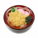 【メール便不可】食品サンプル屋さんのマグネット（たぬきうどん）食品サンプル ミニチュア 雑貨 食べ物 天かす 饂飩 外国 土産