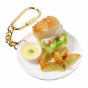 【メール便不可】食品サンプル屋さんのキーホルダー(ベーグルサンド:エビ&アボカド)食品サンプル キーホルダー 雑貨 食べ物 海老 洋食 海外 土産 プレゼント