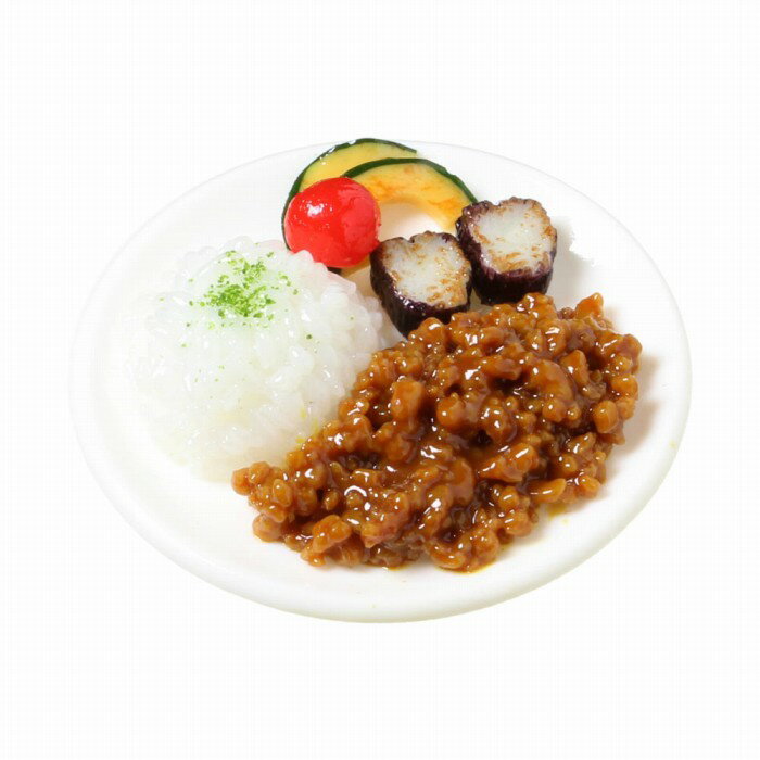Rakuten - 食品サンプル屋さんのマグネット（キーマカレー）食品サンプル ミニチュア 雑貨 食べ物 インド 外国 土産 リアル