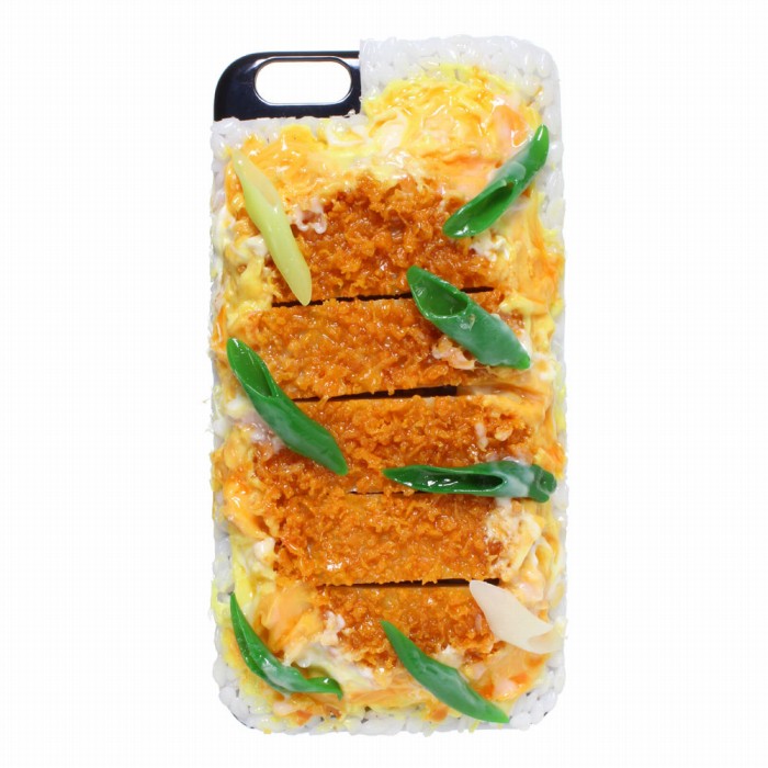 【メール便不可】食品サンプル屋さんのスマホケース（iPhone6 Plus/6s Plus：カツ丼）食品サンプル カバー プラス 5.5 食べ物 スマートフォン iphoneケース