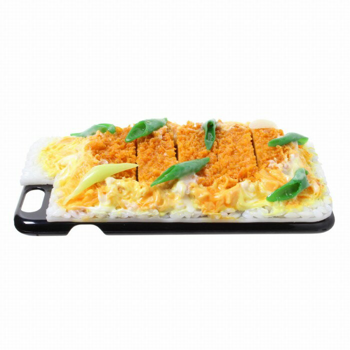 【メール便不可】食品サンプル屋さんのスマホケース（iPhone6 Plus/6s Plus：カツ丼）食品サンプル カバー プラス 5.5 食べ物 スマートフォン iphoneケース