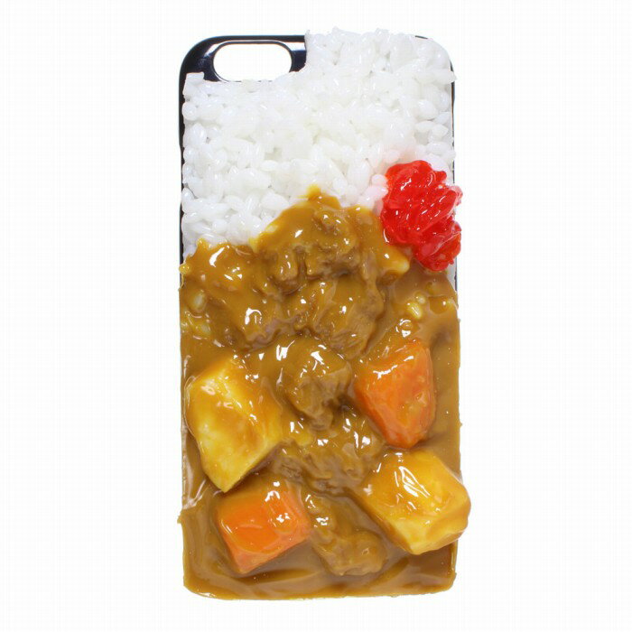 【メール便不可】食品サンプル屋さんのスマホケース（iPhone6/6s：カレーライス）食品サンプル 4.7 カバー 雑貨 食べ物 スマートフォン iPhone6s iphoneケース