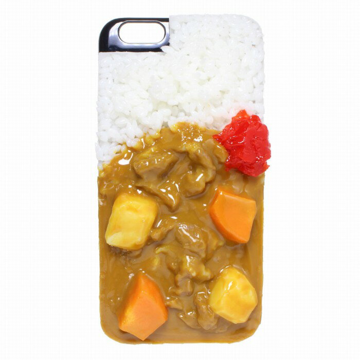 【メール便不可】食品サンプル屋さんのスマホケース（iPhone6 Plus/6s Plus：カレーライス）食品サンプル カバー プラス 5.5 食べ物 スマートフォン iphoneケース