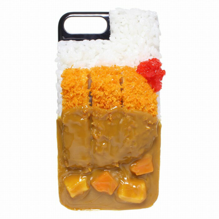 【メール便不可】食品サンプル屋さんのスマホケース（iPhone7 Plus＆iPhone8 Plus：カツカレー）食品サンプル 5.5 カバー 雑貨 食べ物 スマートフォン iPhone7 iPhone8 iphoneケース