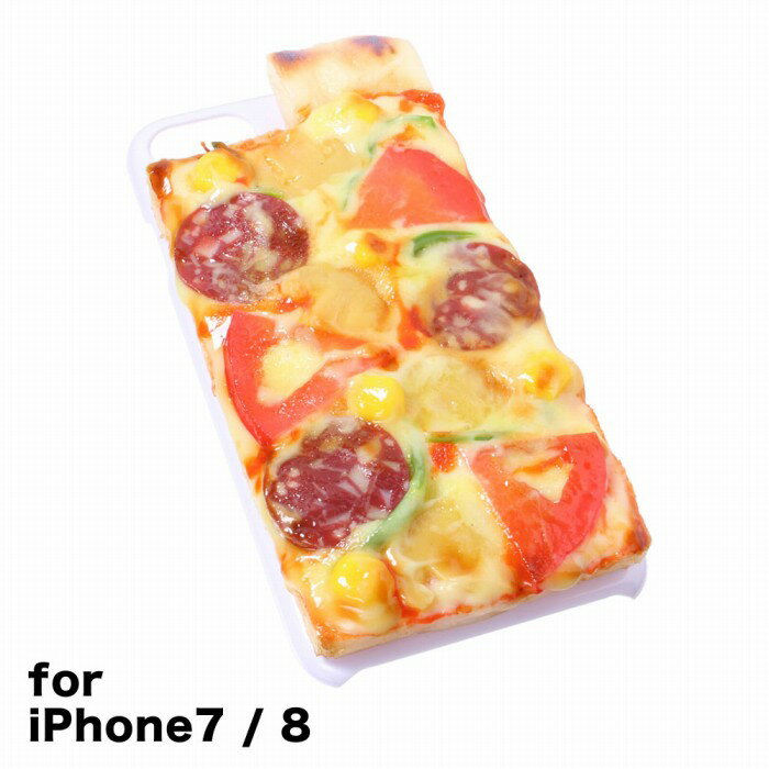 【メール便不可】食品サンプル屋さんのスマホケース（iPhone7＆iPhone8：ピザ）食品サンプル 4.7 カバー 雑貨 食べ物 スマートフォン iPhone7 iPhone8 iphoneケース