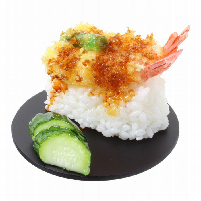 【メール便・まとめてラッピング不可】食品サンプル屋さんのスマホスタンド（天丼）食品サンプル スマートフォン iPhoneX iPhone11 Android 寿司 おもしろ アクセサリー 雑貨 食べ物 フィギュア