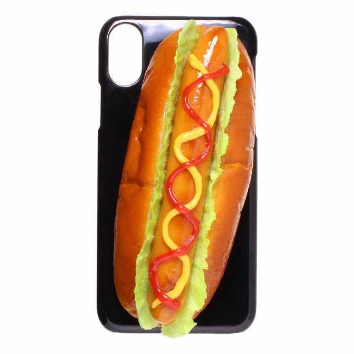 【メール便不可】食品サンプル屋さんのスマホケース（iPhone XS、iPhone XS Max、iPhone XR：ホットドッグ）食品サンプル iPhone ケース カバー 雑貨 食べ物 スマートフォン