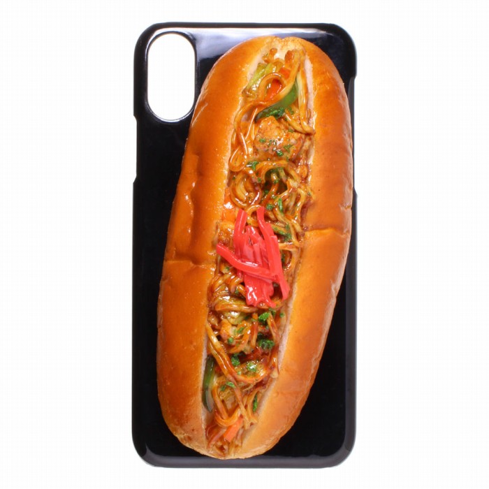 【メール便不可】食品サンプル屋さんのスマホケース（iPhone XS、iPhone XS Max、iPhone XR：焼きそばパン）食品サンプル iPhone ケース カバー 雑貨 食べ物 スマートフォン